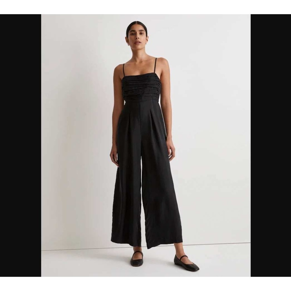 Madewell Wide Leg Black Jumpsuit